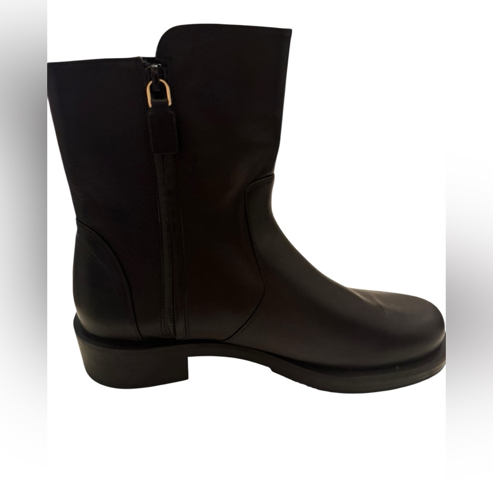Stuart Weitzman Leather Ankle Zip Booting, New size 6.5 - Picture 6 of 14